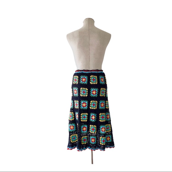 Vintage Dresses & Skirts - NWT “Vintage-Inspired” Granny Square Midi Skirt